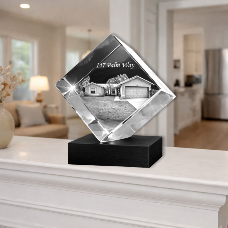 Personalized Closing Gift Diamond Crystal
